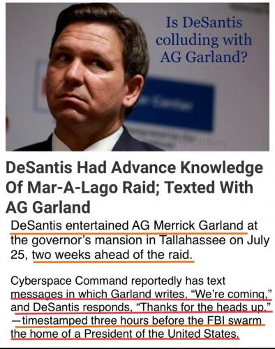 DESANTIS COLLUDED   TS