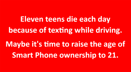 B texting driving