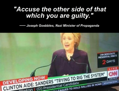 always accuse the left