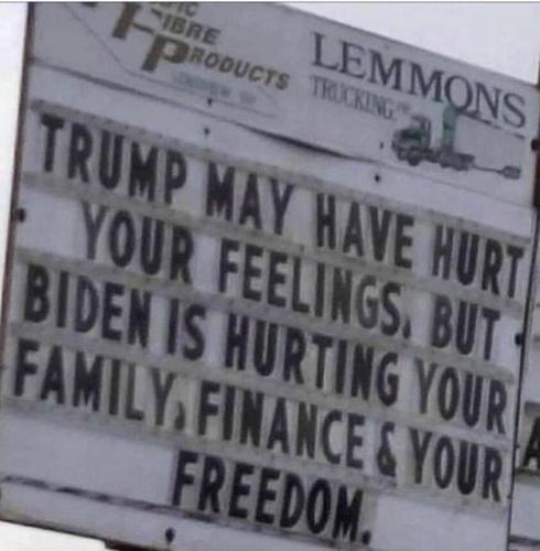 TRUMP MAY HAVE HURT YOUR FEELINGS  TS