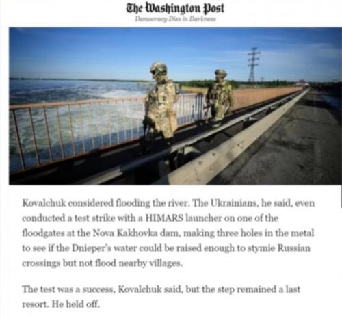 UkraineToBlowUpDamToSlowRussianAdvanceLikeThePipeline