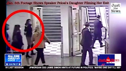 Jan. 6th Footage Shows Speaker Pelosi's Daughter Filming Her Exit