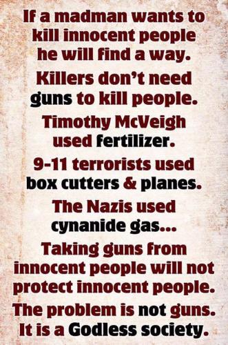 2nd Amendment - Godless society