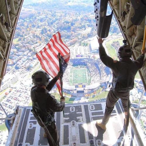 Flag - In plane above stadium 2