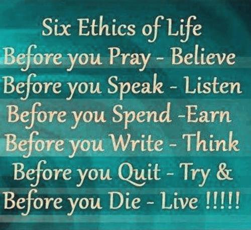 M six ethics