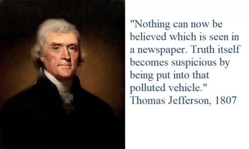 Thomas Jefferson - Newspapers