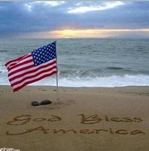 Flag - beach by the shore