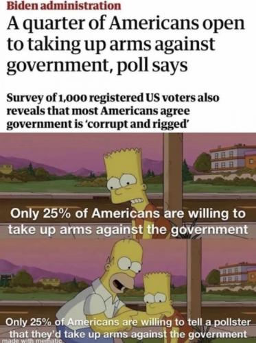 M arms against government