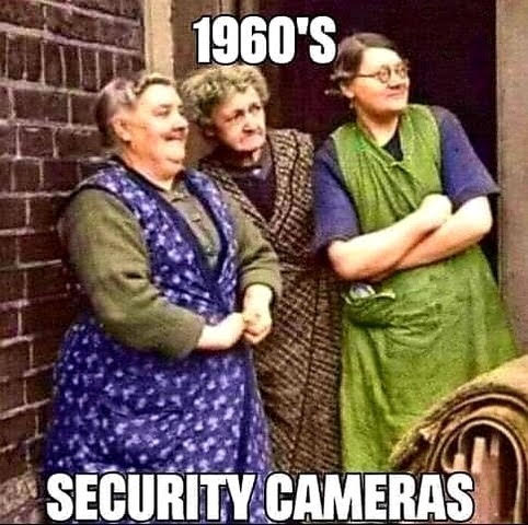 Good Old Days, 1960s, Security Cameras -- Local Gossip Ladies, Woman, Girl