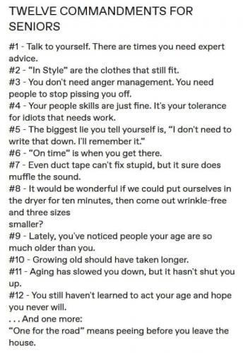 M Twelve Commandments