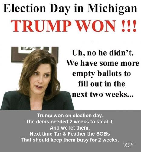 Trump won election day