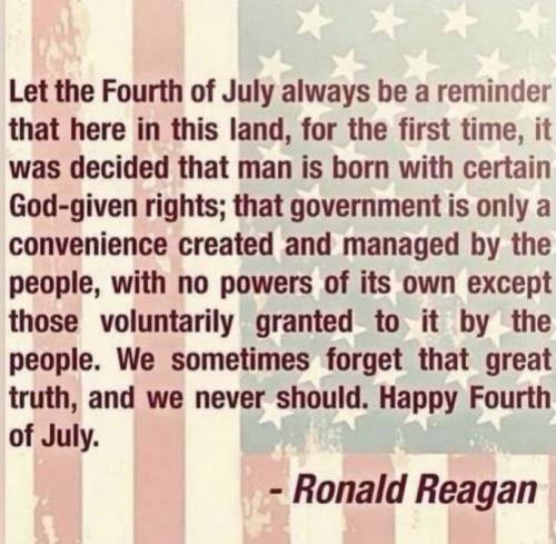 Ronald Reagan -- 4th of July Reminder
