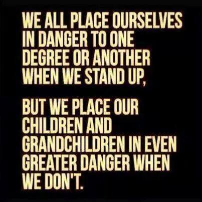 We all place ourselves in danger