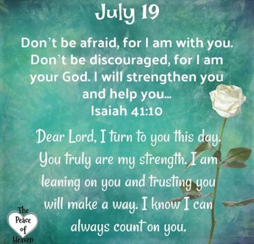071923 - Isa 41-10 Don't be afraid