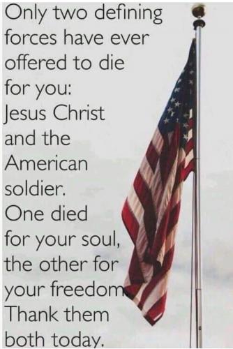Military, Patriot -- Jesus and American Soldier