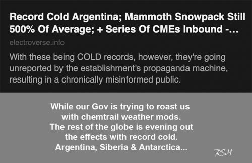 Argentina record cold