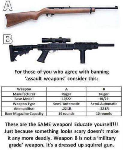 M assault weapons