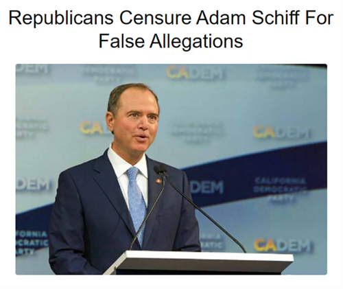 USA censure Schiff