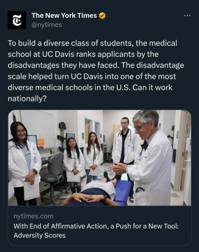Affirmative action disadvantaged