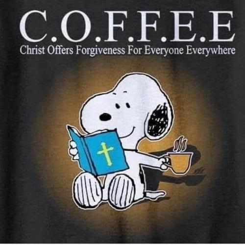 Coffee Snoopy & Bible