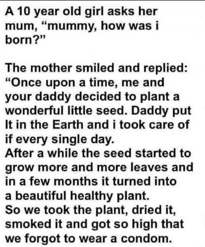 Born - How was I born...