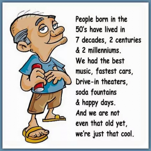 People born in the 50's