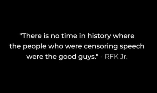RFK on Censorship