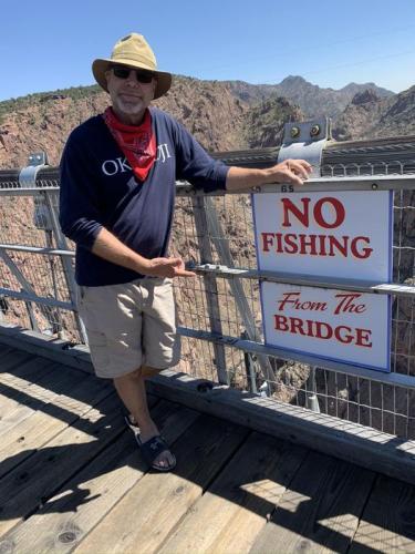 Royal Gorge Bridge No Fishing Sign