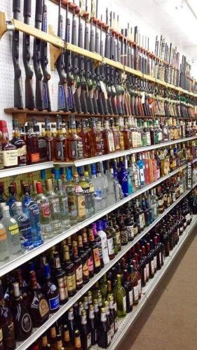 Gun and liquor store