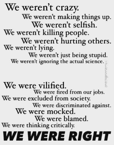 M WE WERE RIGHT