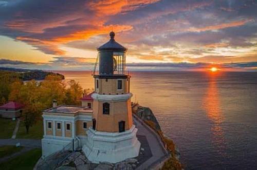 Sunset at lighthouse