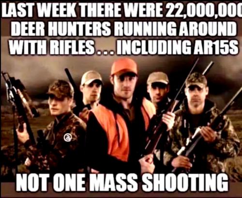 22,000,000 Hunters and NO Mass Shootings