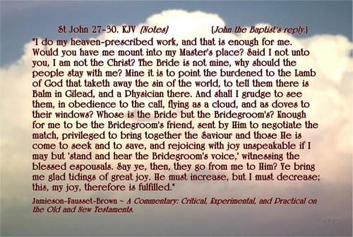 He must increase, but I must decrease