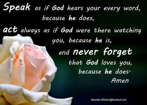 071323 - God hears, sees, loves