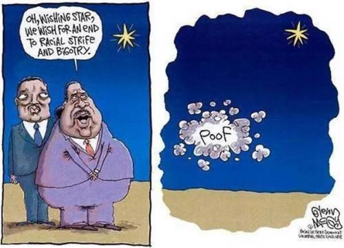 Cartoon - Wishing star - End racial bigotry