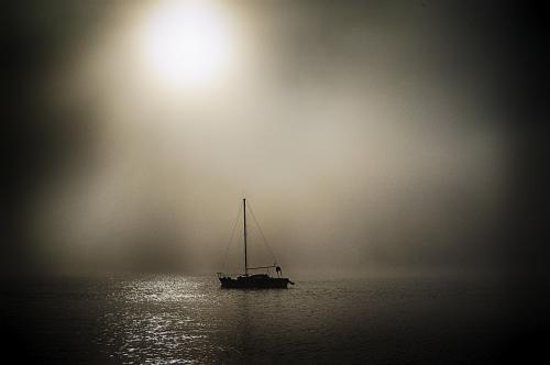 An eerie morning on the east coast – Bar Harbor, ME