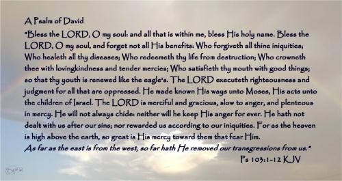 He hath not dealt with us