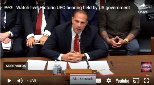 Congressional Subcommittee Hearing on UFO's July 26th 2023