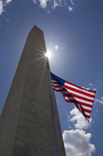 Flag - At Washington Monument 1