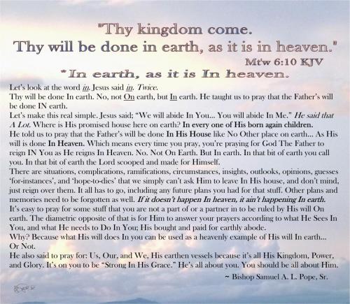 In Earth As In Heaven