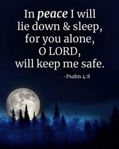 In Peace I will lie down and sleep