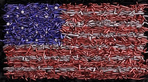 Flag - Made from bullets