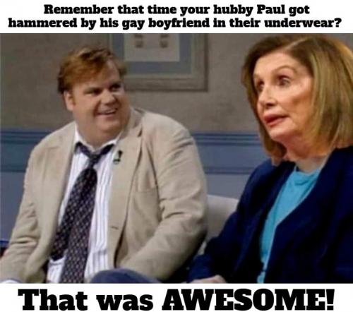 Chris Farley interviews Pelosi