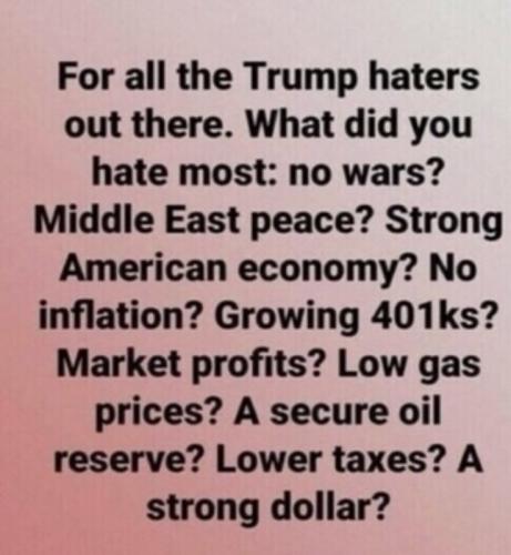 RO for Trump haters