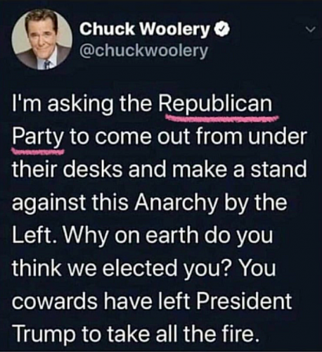 trump taking the fire