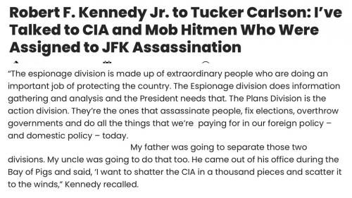 RFK Jr on assasinate
