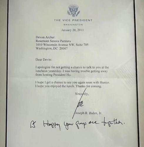 BIDEN ARCHER LETTER