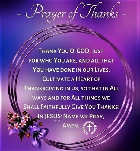 081223 - Prayer of Thanks