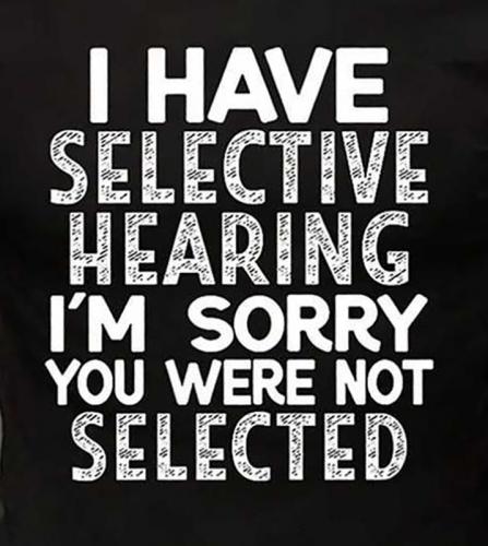 USA selective hearing