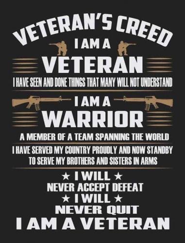 USA Veterans Creed
